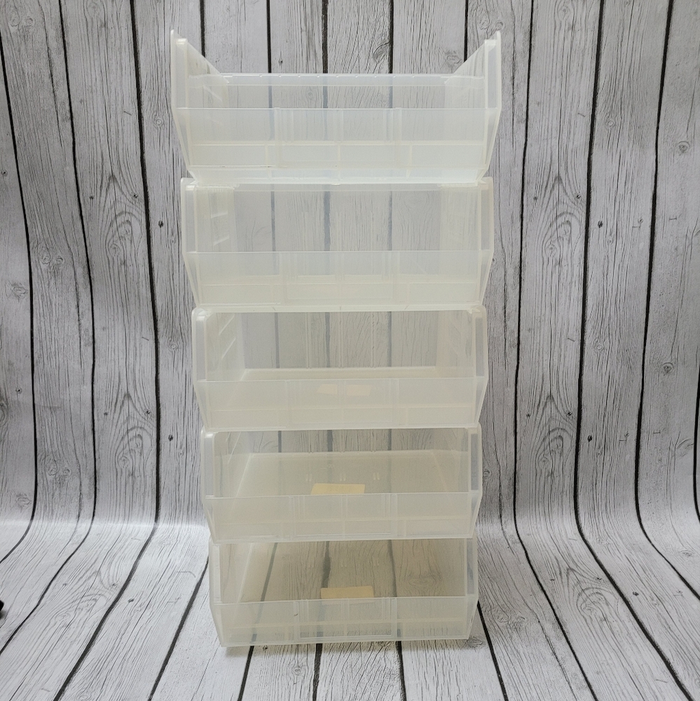 5 Akro-Mils 30235 AkroBins Stackable Plastic Storage Bins
